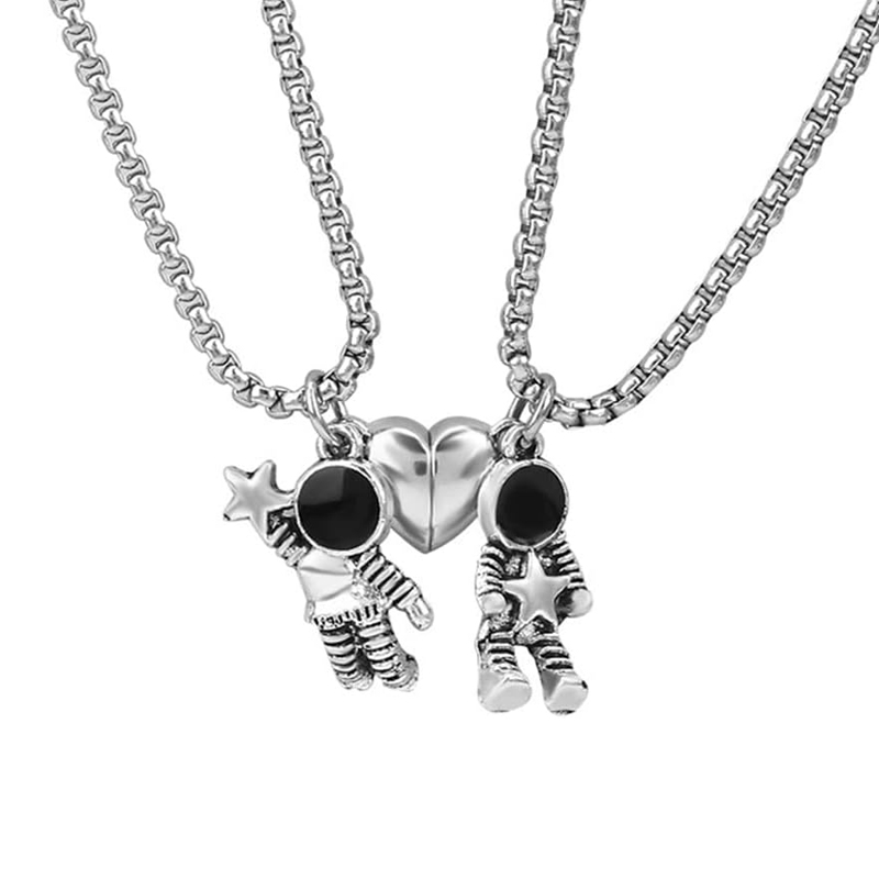 Magnetic Couple Matching Necklaces - 2 шт. астрономический космический человек, подходящая