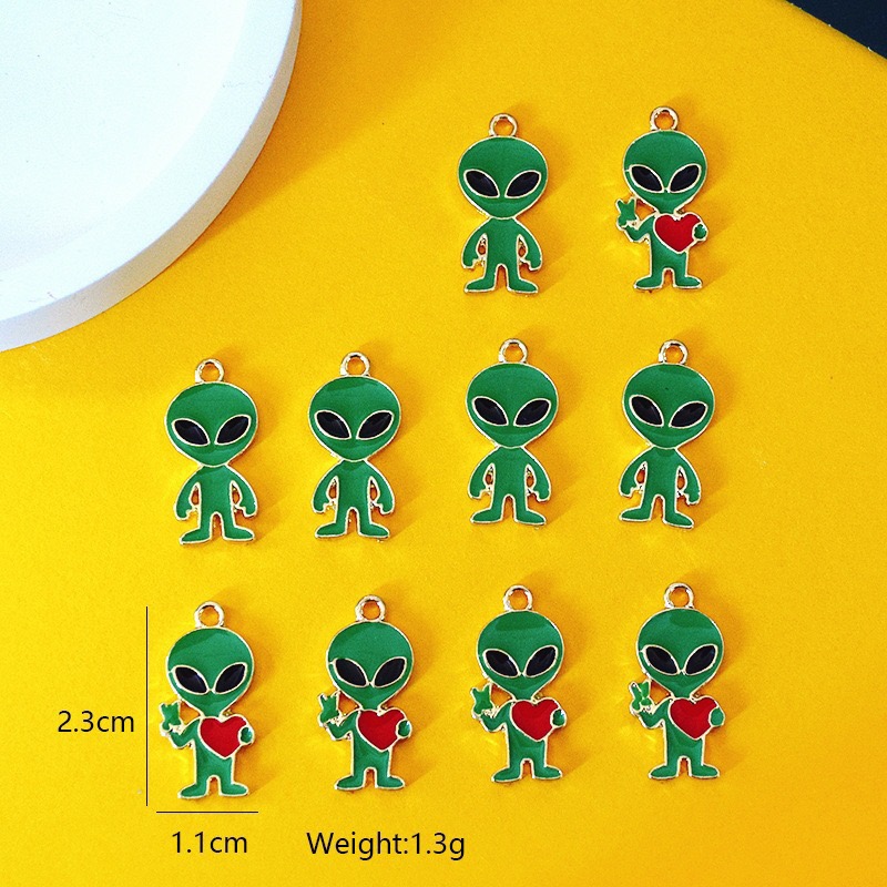 Earrings - 10 шт. простых подвесок из сплава