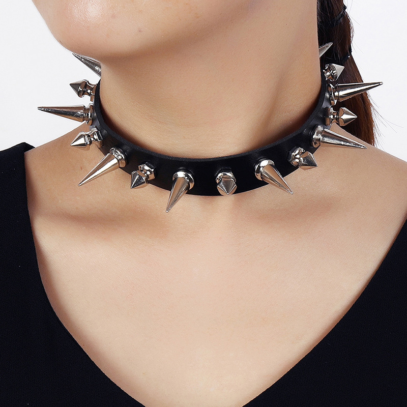 Goth Punk Spike Choker - Чокер с длинными шипами в стиле