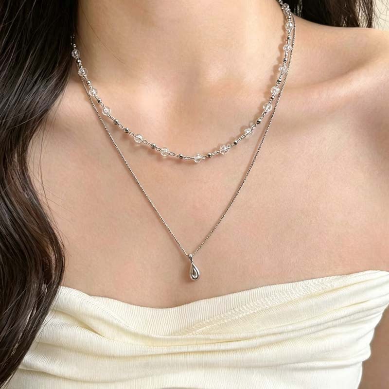 Layered Pendant Necklace Aesthetic - Новое модное ожерелье-чокер с подвеской в