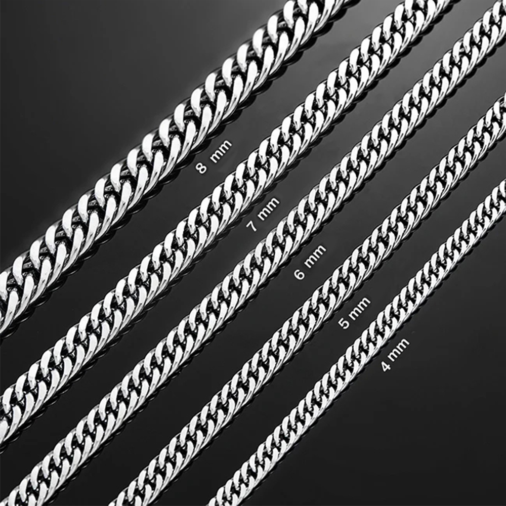 HIYEE 3 мм/4 мм/5 мм/6 мм/7 мм – обзор и цена Cuban Link Chain 12Mm