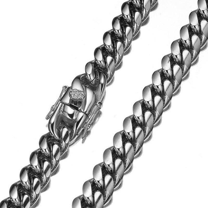 Кубинская цепь Майами из нержа – обзор и цена Cuban Link Chain 12Mm