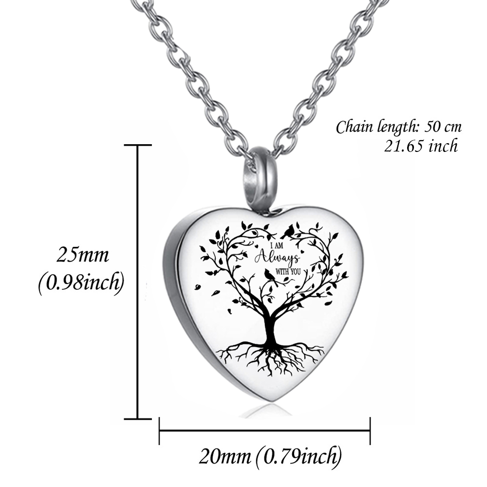 3-стильное ожерелье-урна из не – обзор и цена Heart Locket Necklace Photo