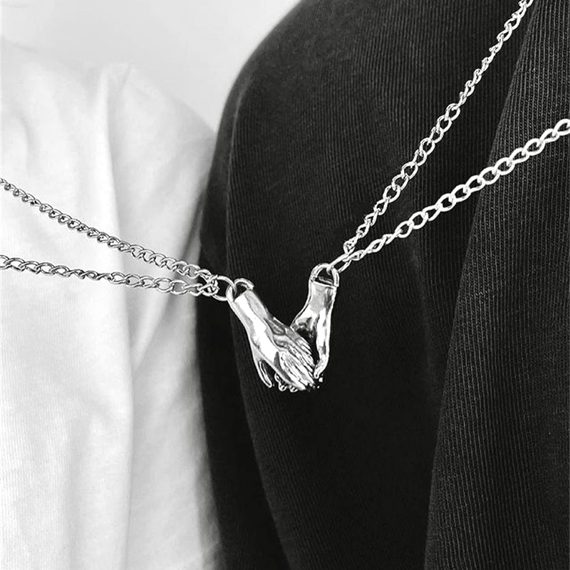 Набор из 2-х парных серебристы – обзор и цена Magnetic Couple Matching Necklaces
