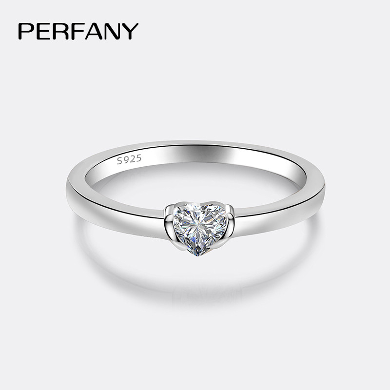 PERFANY 0,3 карата кольцо с му – обзор и цена Moissanite Engagement Ring 1 Carat