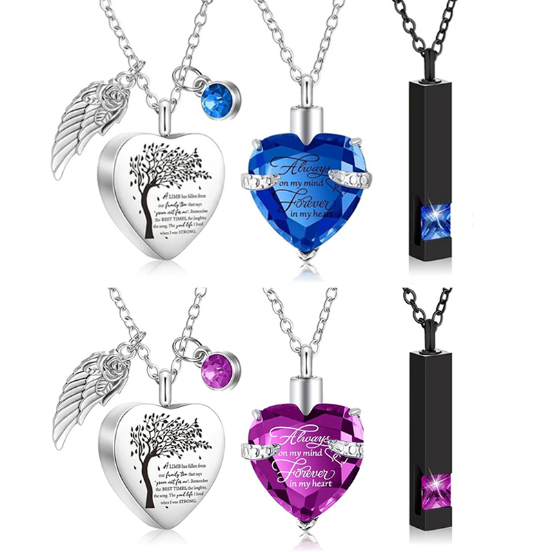 3-стильное ожерелье-урна для п – обзор и цена Heart Locket Necklace Photo