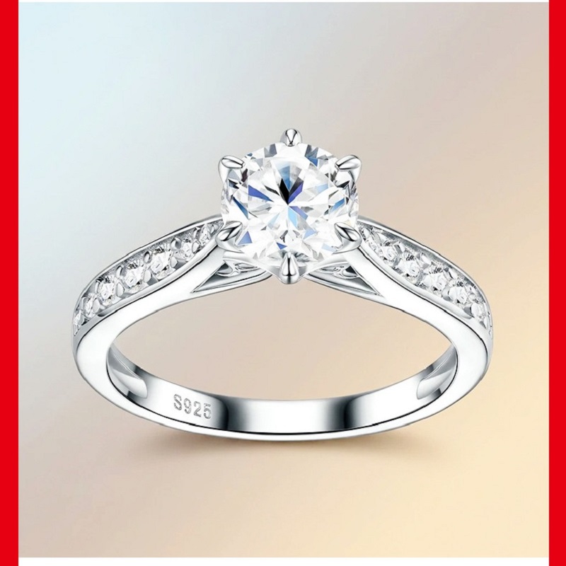 Роскошное женское кольцо Apais – обзор и цена Moissanite Engagement Ring 1 Carat
