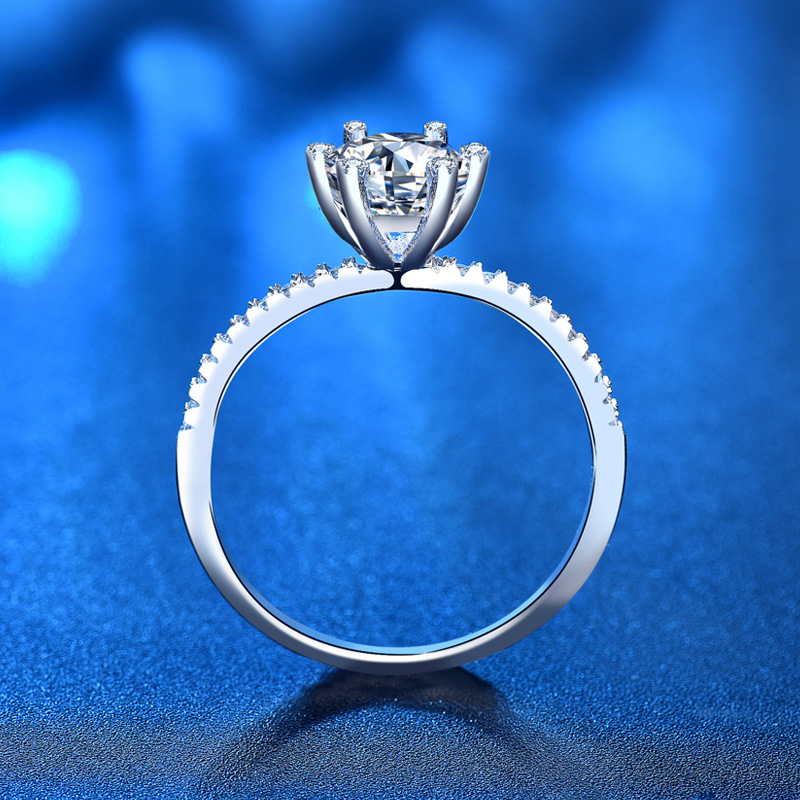 S925 Свадебное обручальное кол – обзор и цена Moissanite Engagement Ring 1 Carat
