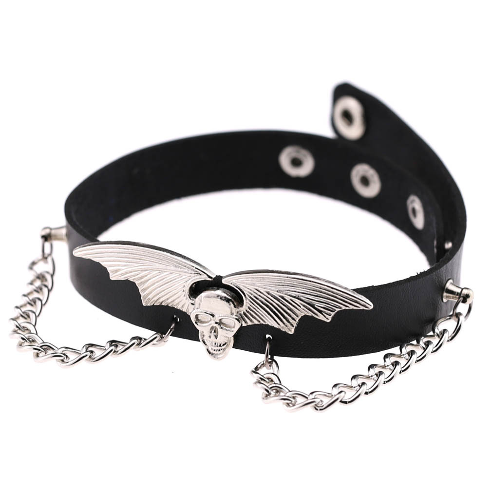 Модное кожаное колье с шипами  – обзор и цена Goth Punk Spike Choker