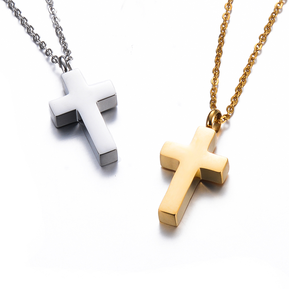 Крестик для кремации из нержав – обзор и цена Cross Pendant Necklace Gold
