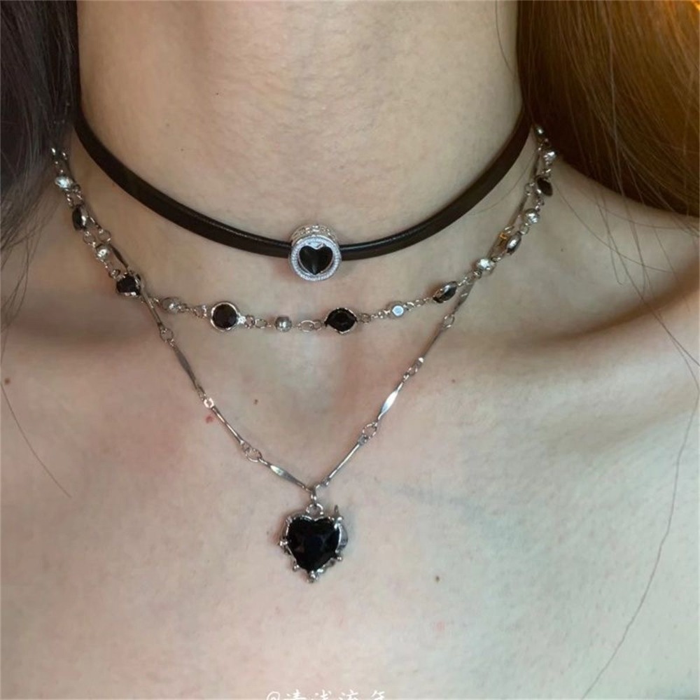 Y2K готическое ожерелье с подв – обзор и цена Layered Pendant Necklace Aesthetic