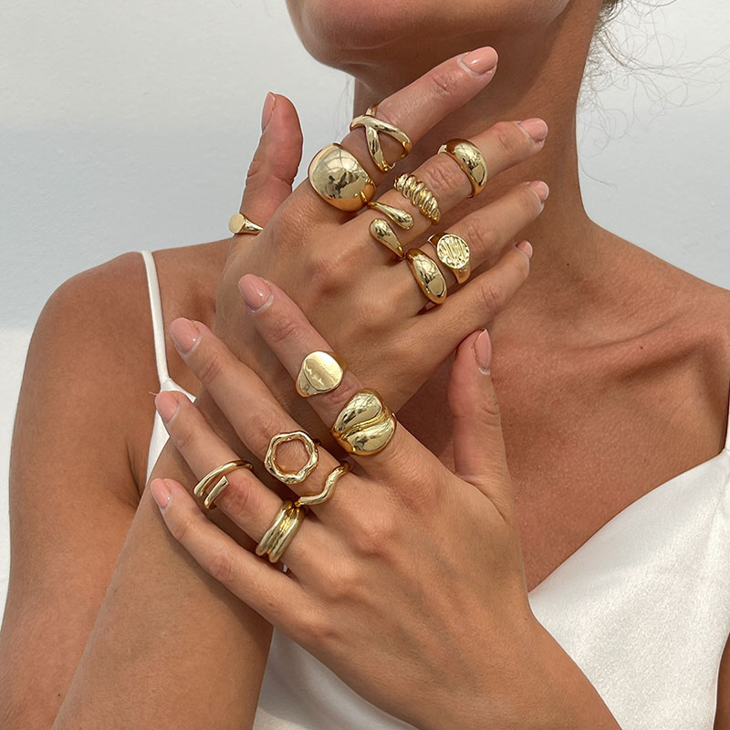 Модные винтажные металлические – обзор и цена Vintage Punk Knuckle Rings Set