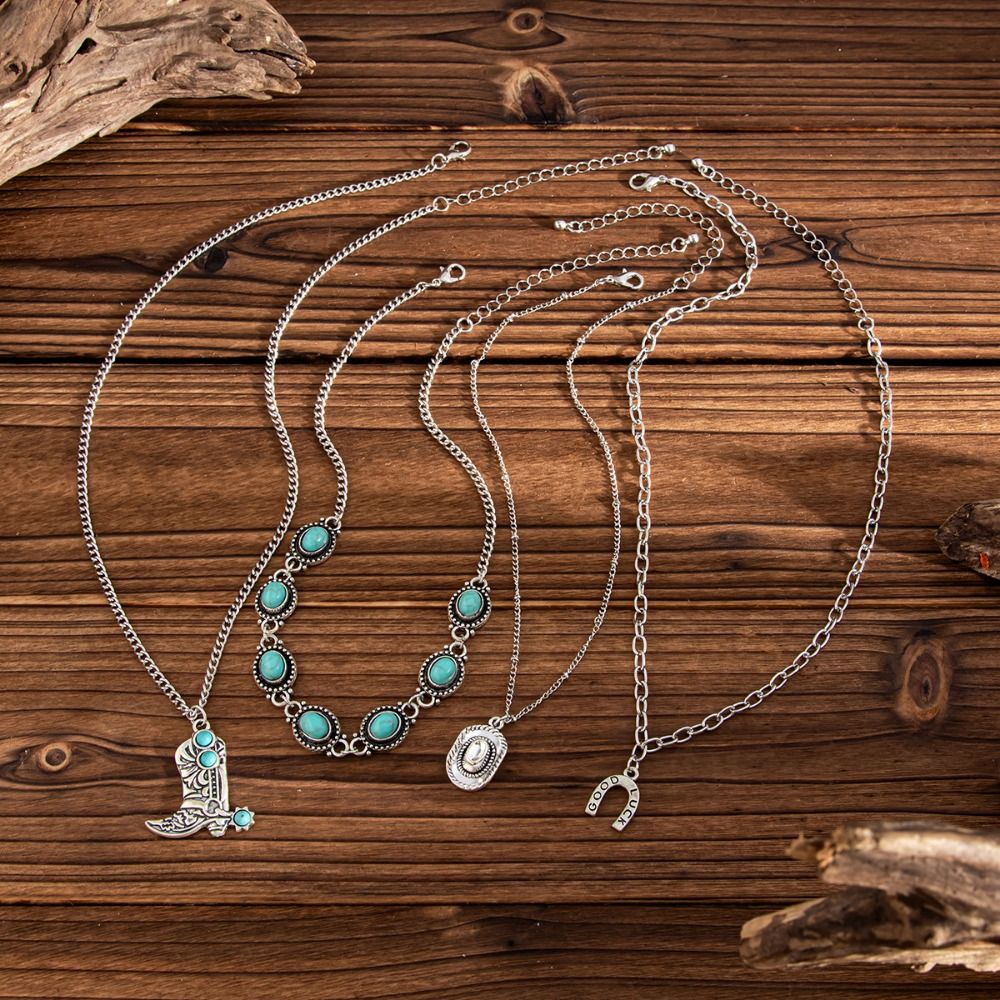 Кулон в виде ковбойского сапог – обзор и цена Layered Pendant Necklace Aesthetic