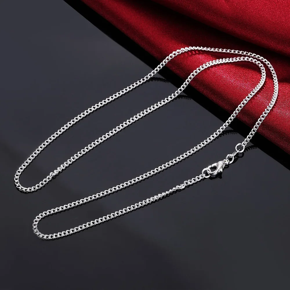 Классическое ожерелье из стерл – обзор и цена 925 Sterling Silver Chain Necklace Men