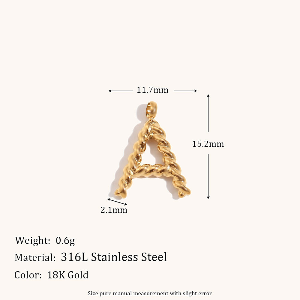 Персонализированное ожерелье с – обзор и цена Initial Letter Necklace 18K Gold