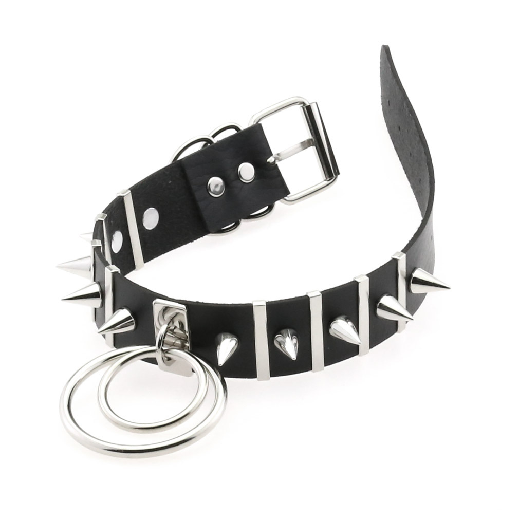 Большие шипы колье кожаный вор – обзор и цена Goth Punk Spike Choker
