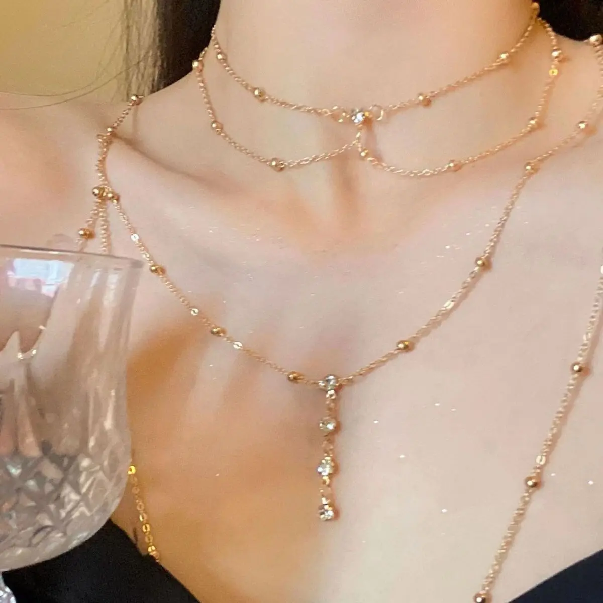Сексуальная эстетичная многосл – обзор и цена Layered Pendant Necklace Aesthetic