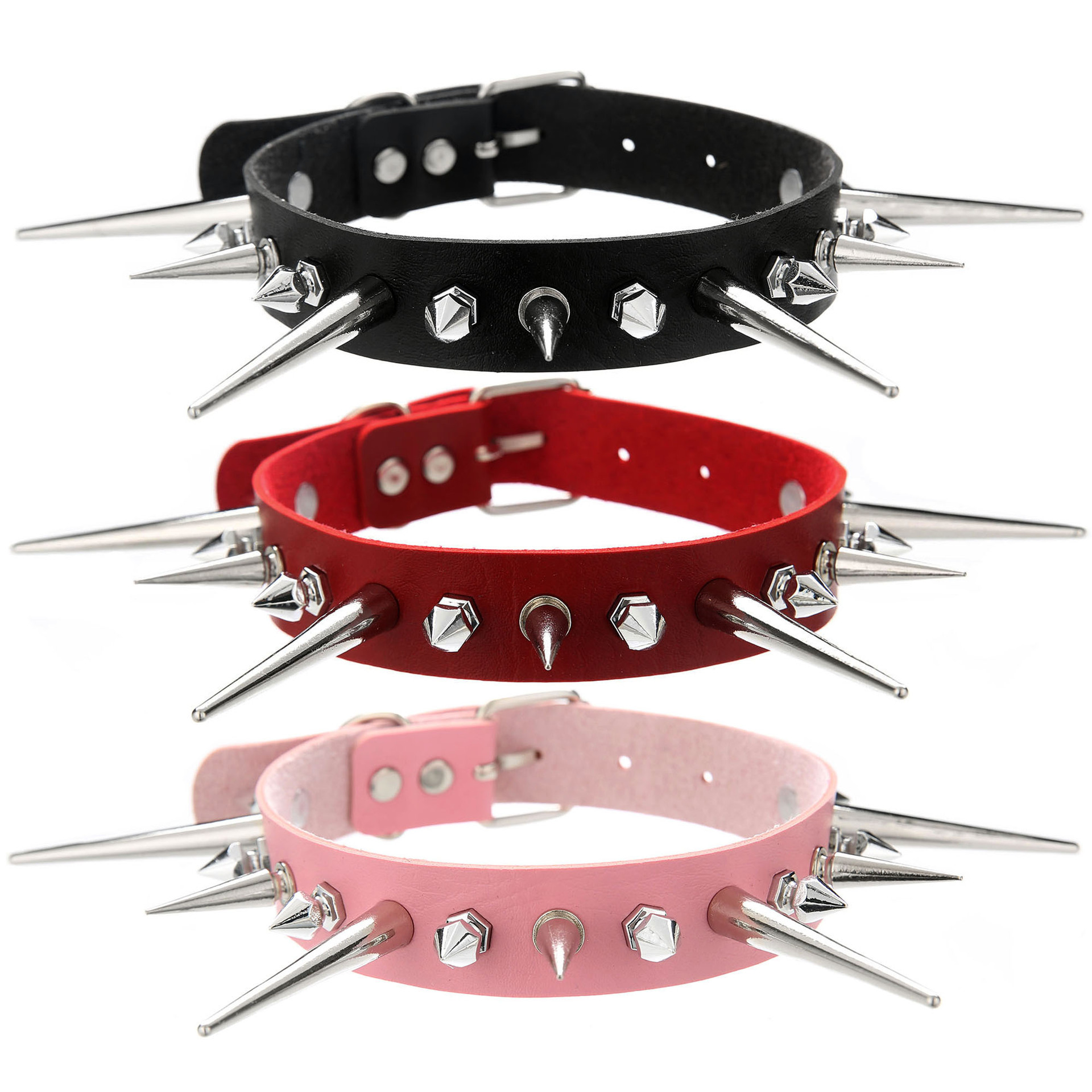 Готическое длинное колье с шип – обзор и цена Goth Punk Spike Choker
