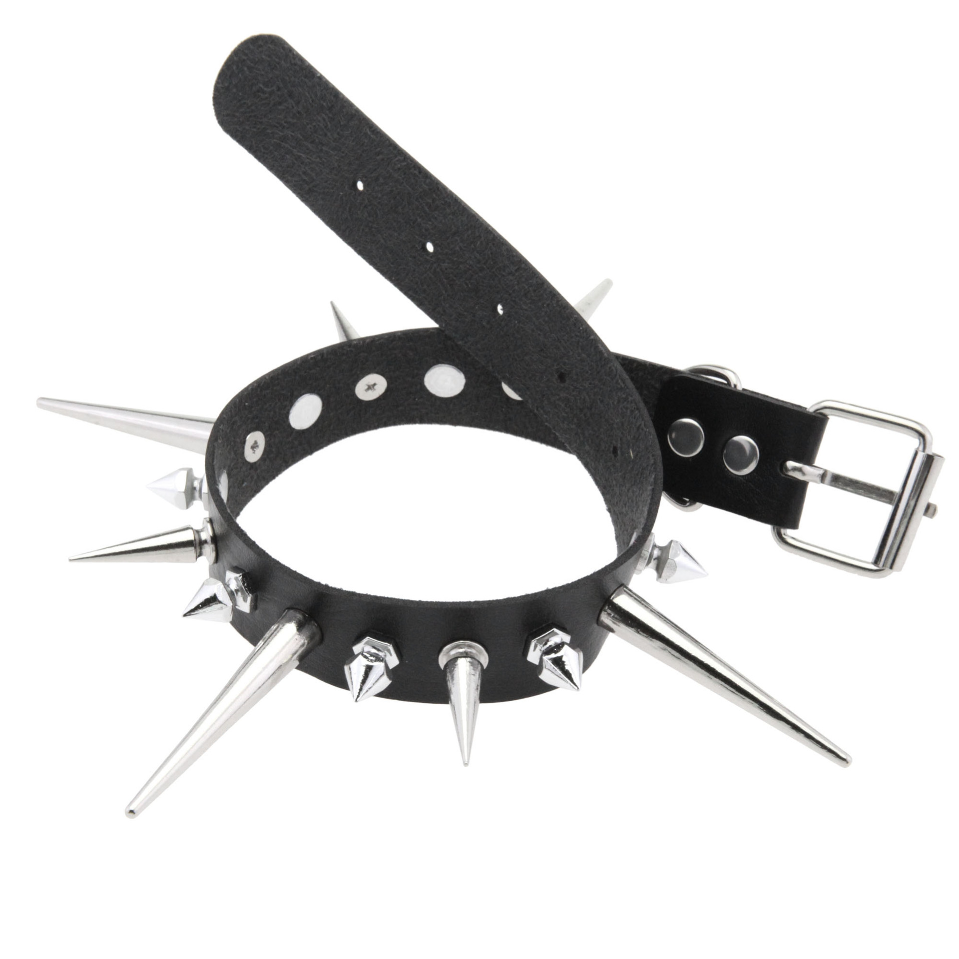 Готическое длинное колье с шип – обзор и цена Goth Punk Spike Choker