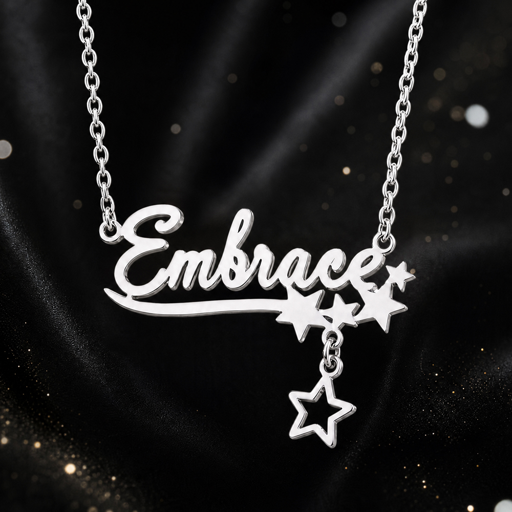 Ожерелье с именем в виде бабоч – обзор и цена Custom Name Necklace Stainless Steel