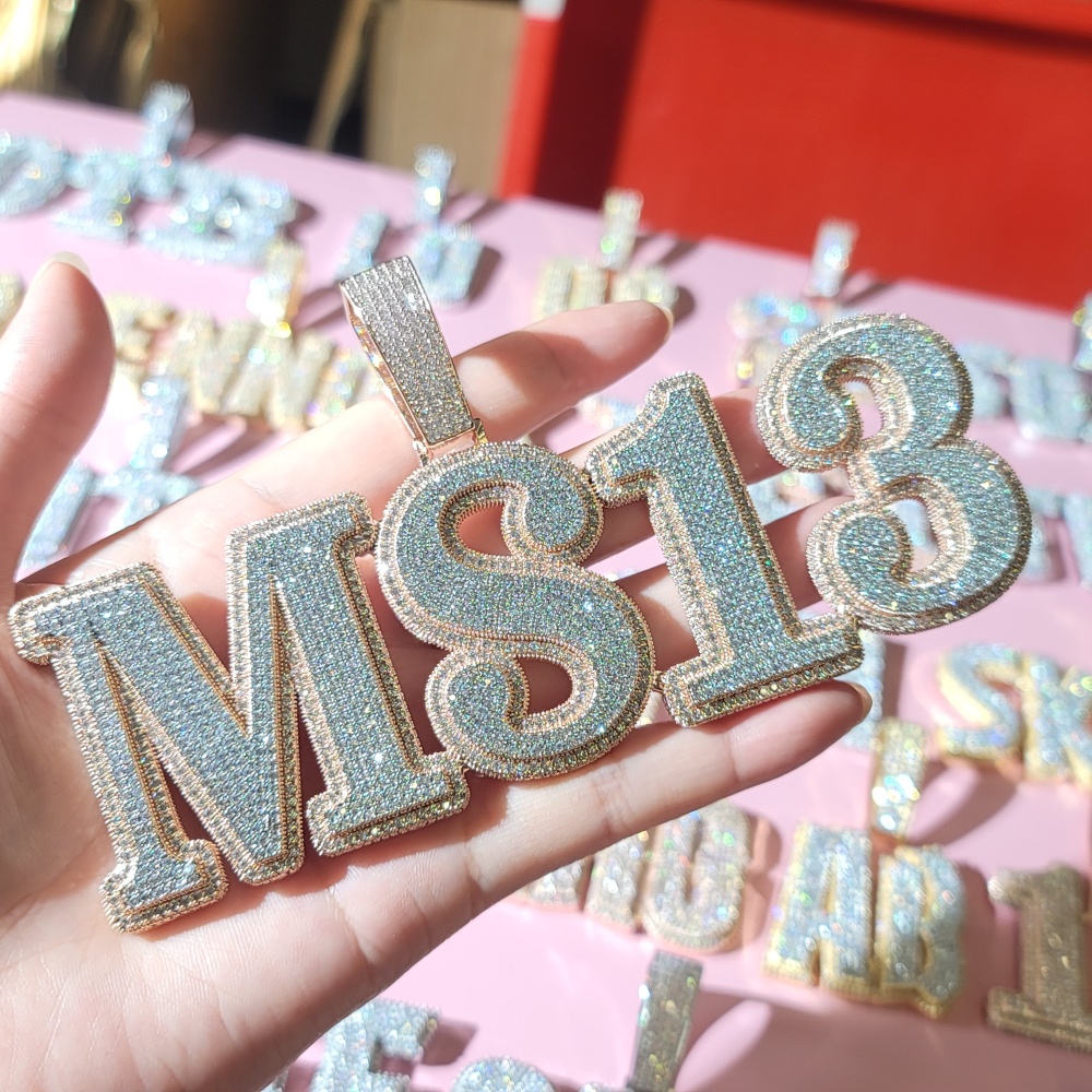Подвеска с буквами и цифрами и – обзор и цена Cuban Link Chain 12Mm