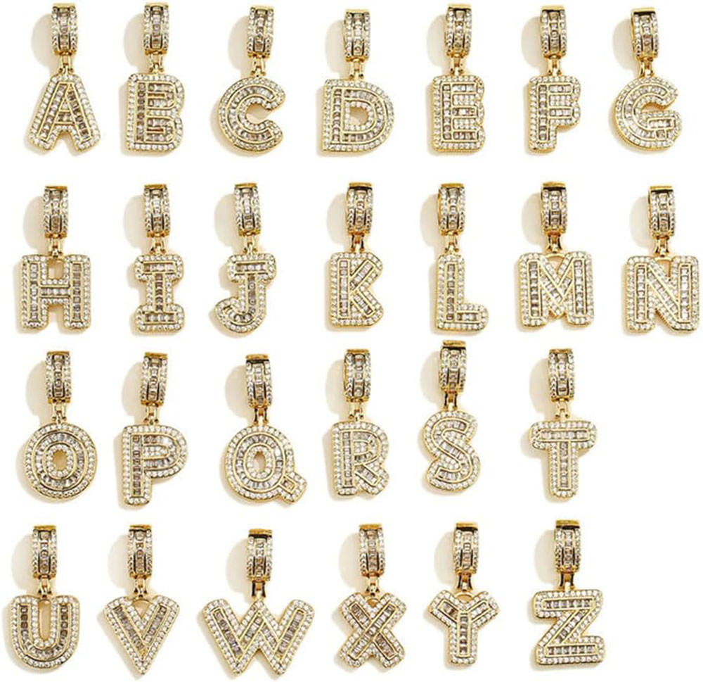Настоящие 18K позолоченные ини – обзор и цена Initial Letter Necklace 18K Gold